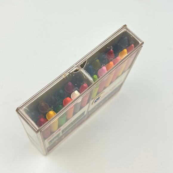 Vintage 1960s Whitman Crayons (24) & Keeper Plastic Case Made in USA New Sealed